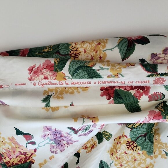 Vintage Cyrus Clark Home Decor Floral 18 Yards of Cloth Fabric - Unused - Picture 5 of 7